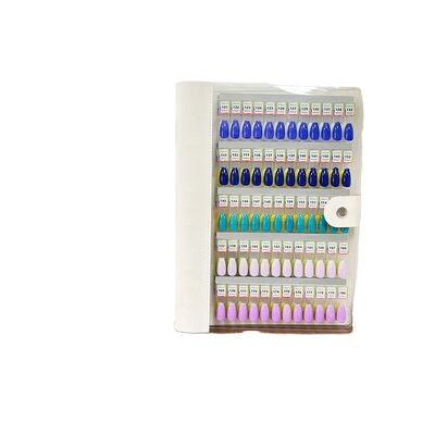 গুণ  Magnetic Acrylic Color Card Book for Nail Art Preform Tool for Creating Style with Polish Glue Display Sample কারখানা