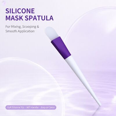 গুণ  Soft Silicone Face Mask Applicator Brush Silicone Handle Skincare Cream Reusable Cosmetic Spatula Facial Mask Mixing Applying কারখানা