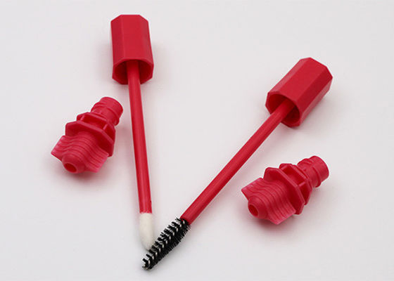 গুণ  Red Plastic Spout Nozzle With Brush For Lipstick Sacket Or Mascara Bag কারখানা