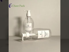 বিলাসবহুল পিইটি প্লাস্টিকের 300 মিলি পাম্প বোতল সাদা স্বচ্ছ কালো শ্যাম্পু জন্য কন্ডিশনার মুখের লোশন