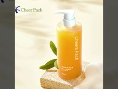 বিলাসবহুল ফ্যাশন 400 মিলি কাস্টম ওভাল পিইটি বোতল মেকআপ অপসারণ তেল জন্য প্যাকেজিং