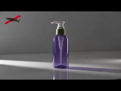 স্বচ্ছ বেগুনি PET পাম্প বোতল