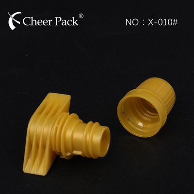 PE উপাদান 9.6mm অভ্যন্তরীণ ব্যাসার্ধ প্লাস্টিকের স্পুট কভার জন্য প্রসাধনী, মুখোশ, মশলা এবং লন্ড্রি ডিটারজেন্ট