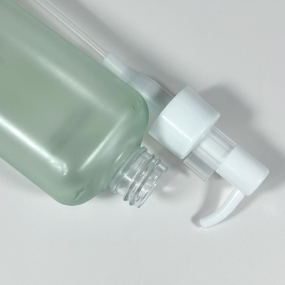 সবুজ বিলাসিতা 50ml 100ml 450ml গোলাকার প্লাস্টিকের কসমেটিক লশনের বোতল পিপি উপাদান প্রেস পাম্প স্ক্র্যাচ বোতল ত্বকের যত্নের জন্য শ্যাম্পু