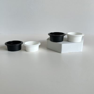 20ml পিপি প্লাস্টিকের কাপ, ঢাকনা সহ, প্রসাধনী ক্রিম লোশনের জন্য, ৫৪মিমি ব্যাস