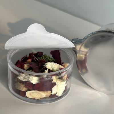 খাদ্য প্যাকেজিংয়ের জন্য অ্যালুমিনিয়াম ফয়েল ঢাকনা সহ 30 মিলি পিপি / পিএস প্লাস্টিকের কাপ