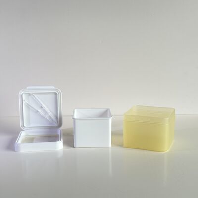 ১০০ শিট স্কিনকেয়ার কটন লাইনার বাল্ক অর্ডার প্লাস্টিক জার অপসারণযোগ্য পিপি লাইনার সহ ফুড গ্রেড কসমেটিক ব্র্যান্ড/OEM এর জন্য