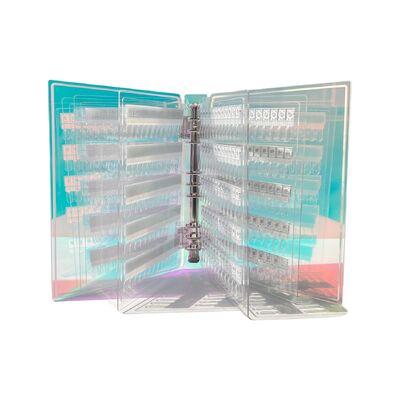 অপসারণযোগ্য এক্রাইলিক চৌম্বকীয় নখ শিল্প প্রদর্শন বোর্ড গ্র্যাডিয়েন্ট রঙ 120/180/240 প্লাস্টিকের সরঞ্জাম নখের জন্য ছায়াছবি