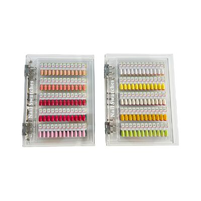 Detachable Transparent Acrylic Magnetic Nail Art Display Board 120/180/240 Colors Book Plastic Tool for Nail Tips Made Gel