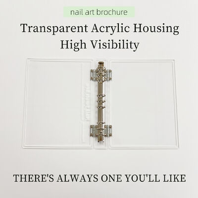 Detachable Transparent Acrylic Magnetic Nail Art Display Board 120/180/240 Colors Book Plastic Tool for Nail Tips Made Gel