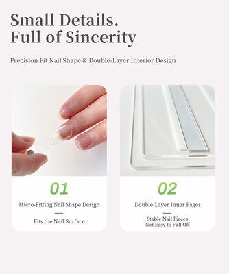 Detachable Transparent Acrylic Magnetic Nail Art Display Board 120/180/240 Colors Book Plastic Tool for Nail Tips Made Gel