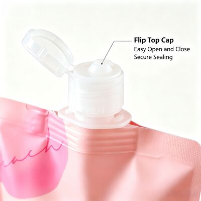 250ml Stand up Spout Pouch Aluminum Plastic Composite Bag Flip Top Cap Flexible Beverage Food Packaging