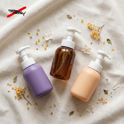 300ml PET Lotion Pump Bottle | Cosmetic Shampoo Packaging Bottle Supplier | 43 thread neck, leakproof, matte multi-color available. Custom logo & surface. Bulk Wholesale.